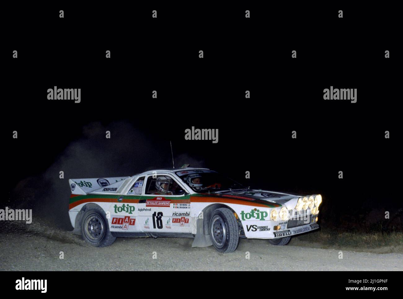 Massimo Miki Biasion (ITA) Tiziano Siviero (ITA) Lancia Rally 037 GrB ...