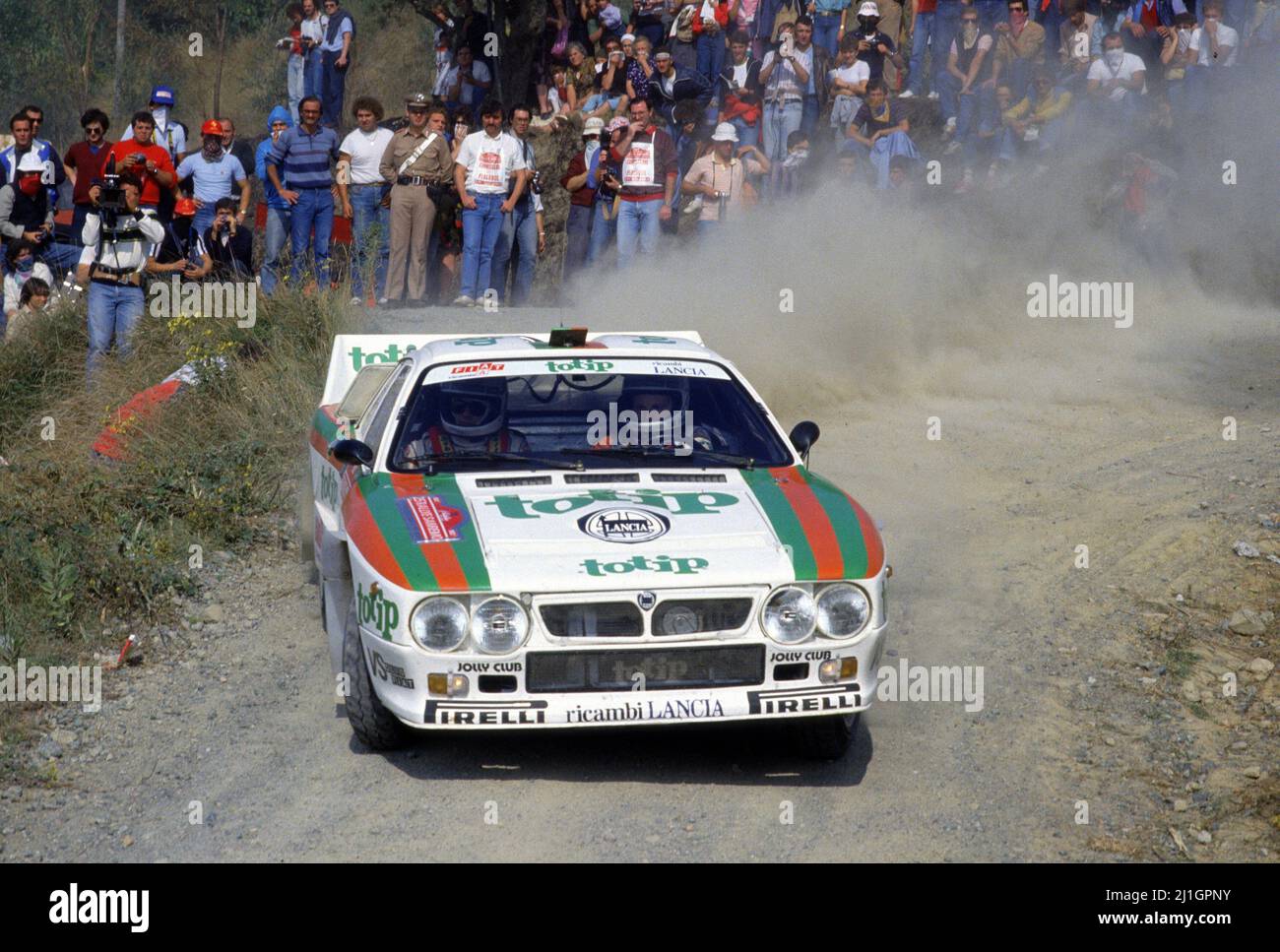 Massimo Miki Biasion (ITA) Tiziano Siviero (ITA) Lancia Rally 037 GrB ...