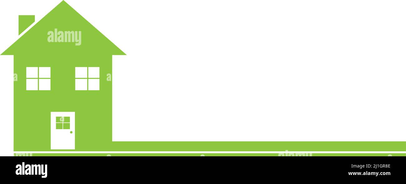 Green House Logo Stock Vector