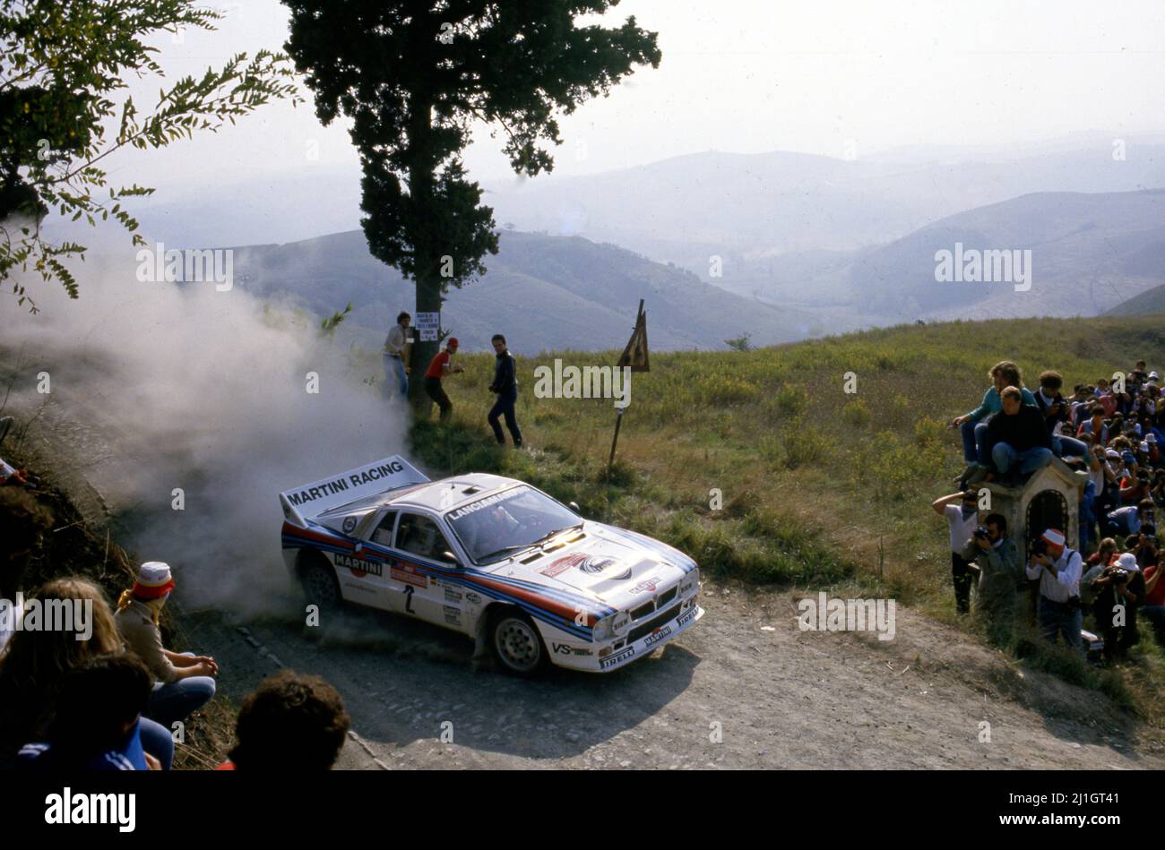 Walter Rohrl (GER) Christian Geistdorfer (GER) Lancia Rally 037 GrB ...