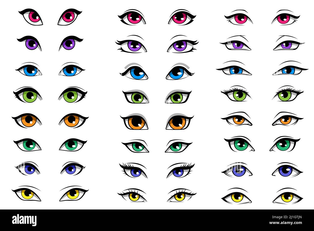 anime eye shape chart｜TikTok Search
