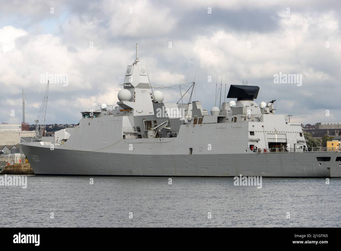 PLYMOUTH, DEVON, UK - OCTOBER 16, 2021 HNLMS De Zeven Provinciën (F802 ...