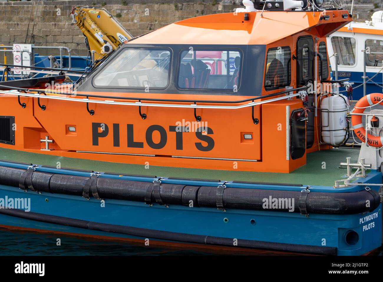 PLYMOUTH, DEVON, UK OCTOBER 16, 2021 Pilot vessel Stamford now in