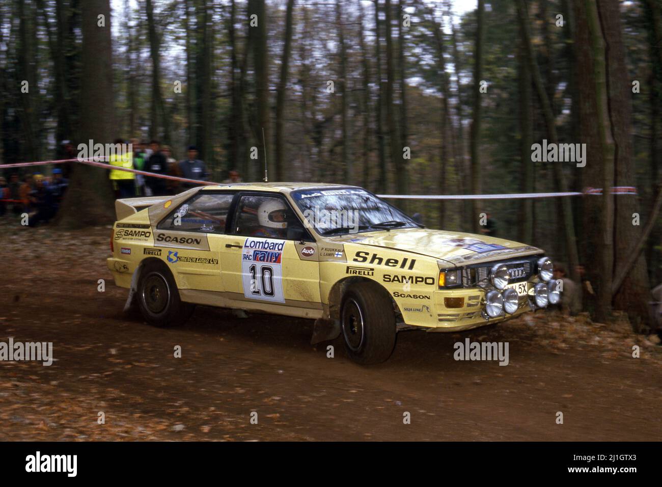Lasse Lampi FIN Pentti Kuukkala FIN Audi Quattro GrB Stock Photo 