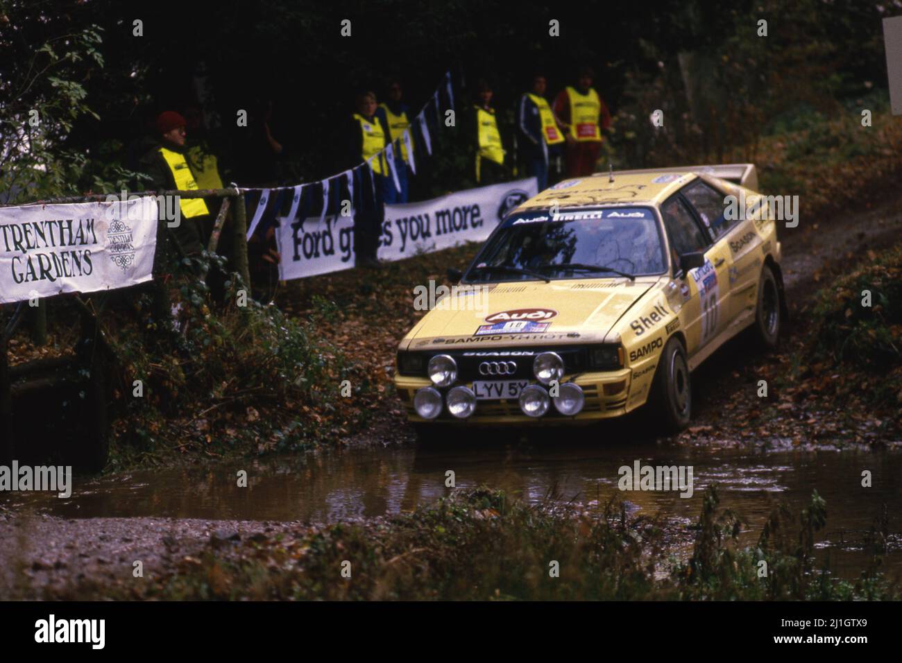 Lasse Lampi FIN Pentti Kuukkala FIN Audi Quattro GrB Stock Photo 