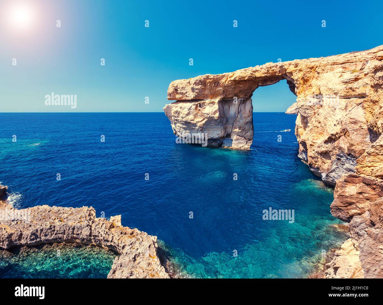Rock arch at the blue lagoon hi-res stock photography and images - Alamy