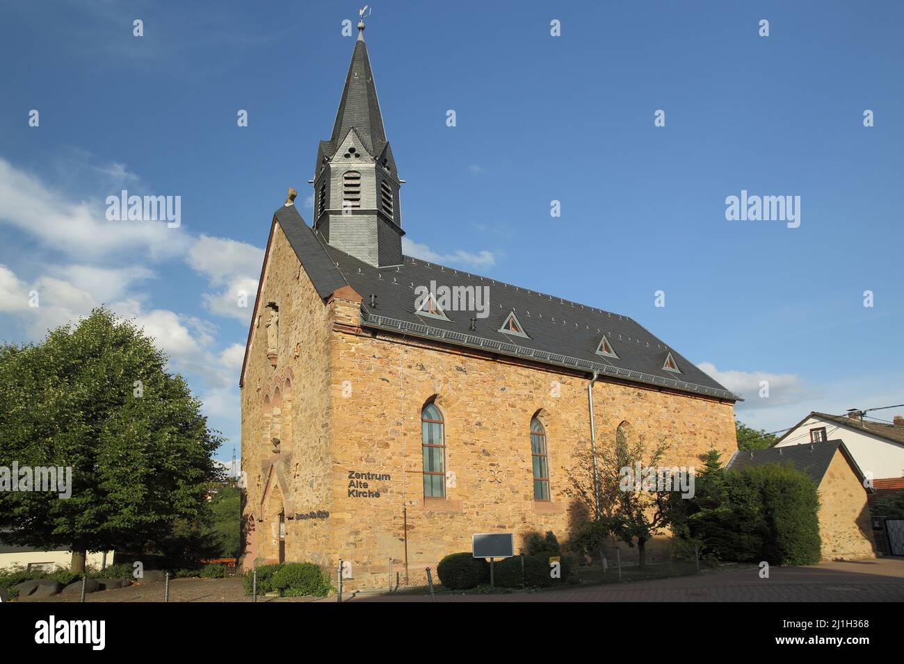 Center Old Church ZAK in Niedernhausen im Taunus, Hesse, Germany Stock Photo