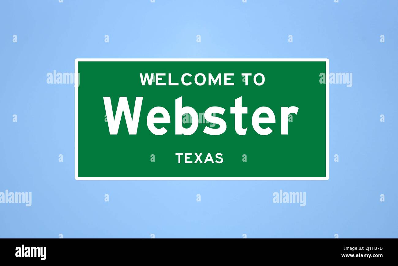 ster, Texas city limit sign. Town sign from the USA Stock Photo Alamy