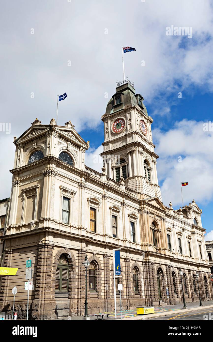 Ballarat Australia / Ballarat's grand Victorian Town Hall. Stock Photo