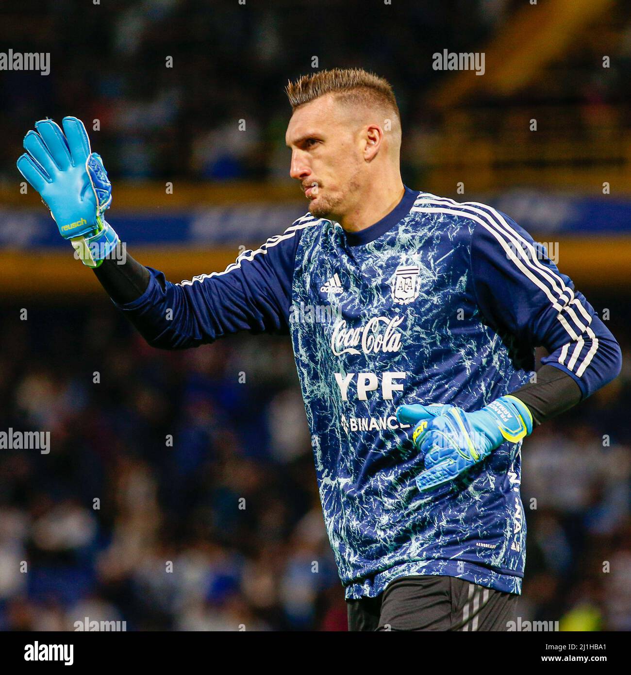 Buenos Aires, Argentina. 25th Mar, 2022. BUENOS AIRES, ARGENTINA - MARCH  25: goalkeeper Franco Armani of Argentina during the World Cup  Qualification match between Argentina and Venezuela at La Bombonera on March