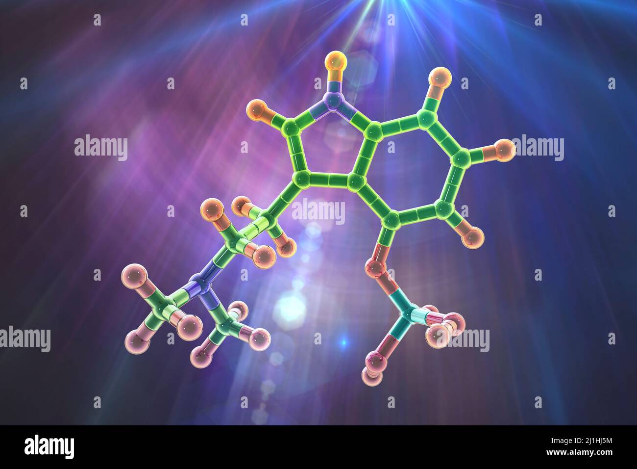 Psilocybin drug molecule hi-res stock photography and images - Alamy