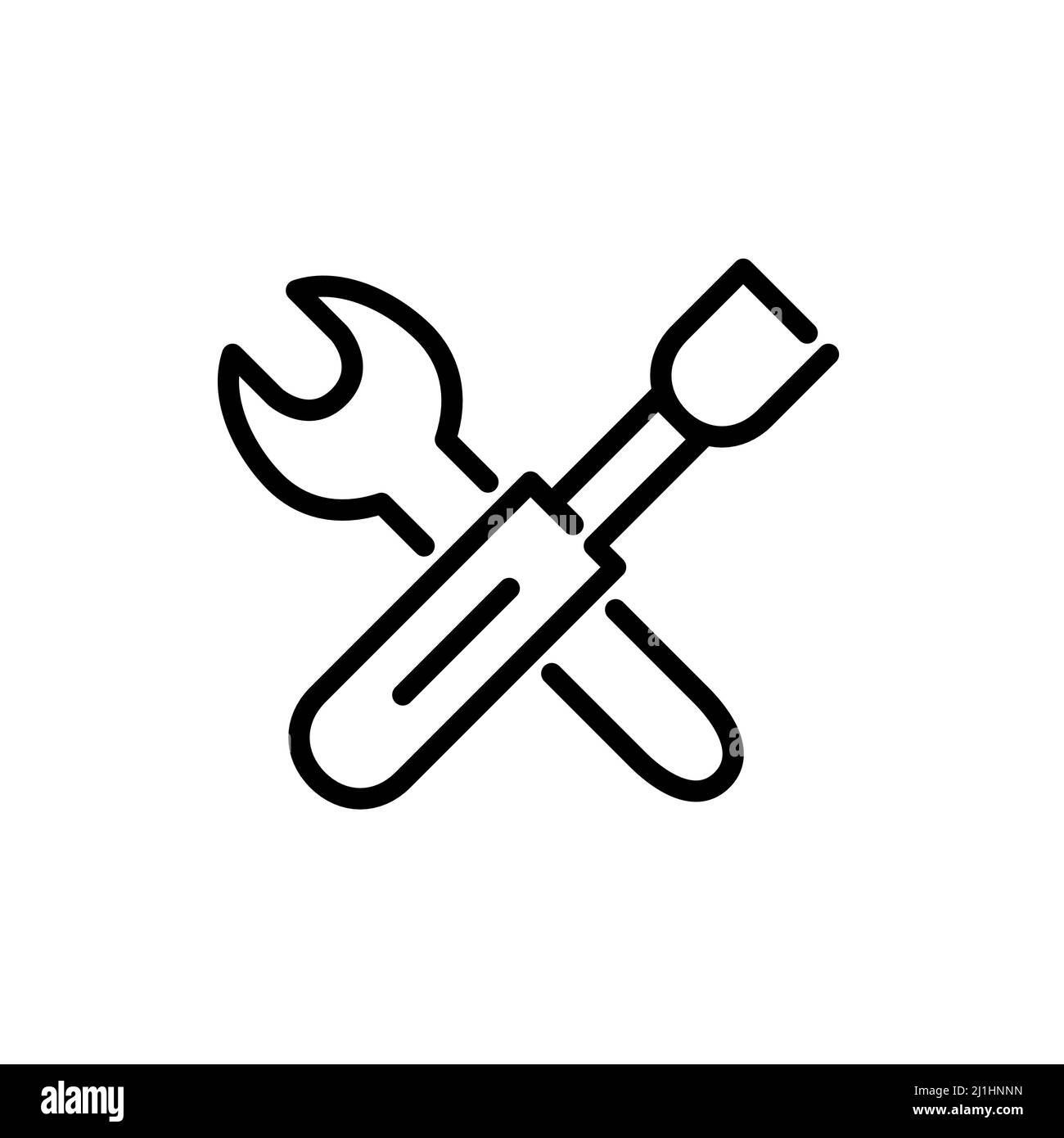 Settings, configuration, service and construction tools icon. Pixel