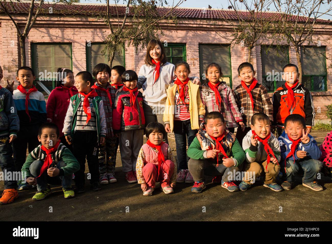 Small Group Teaching Rural Rural teachers and pupils at school Stock Photo - Alamy