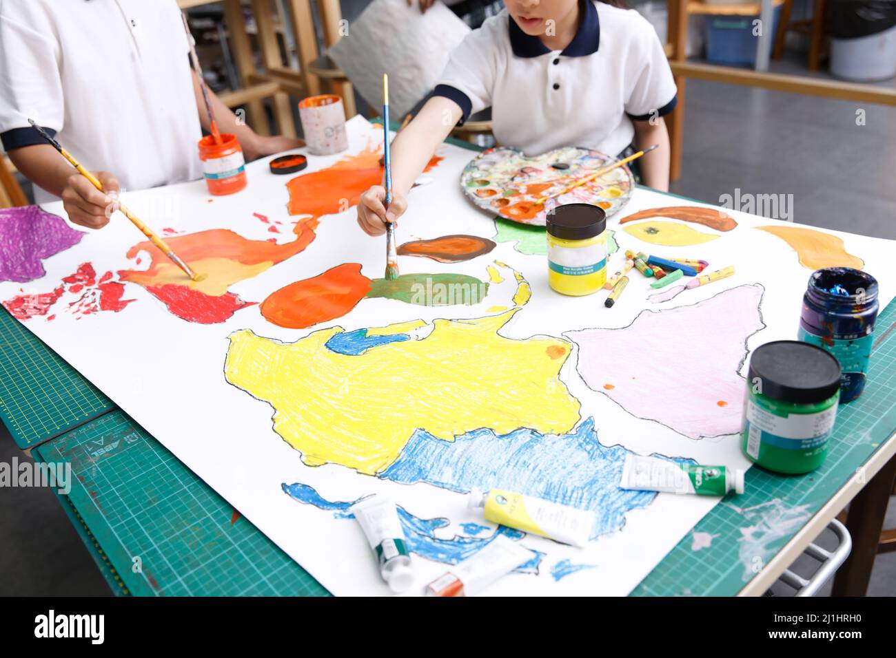 The teacher and students in the class Stock Photo - Alamy
