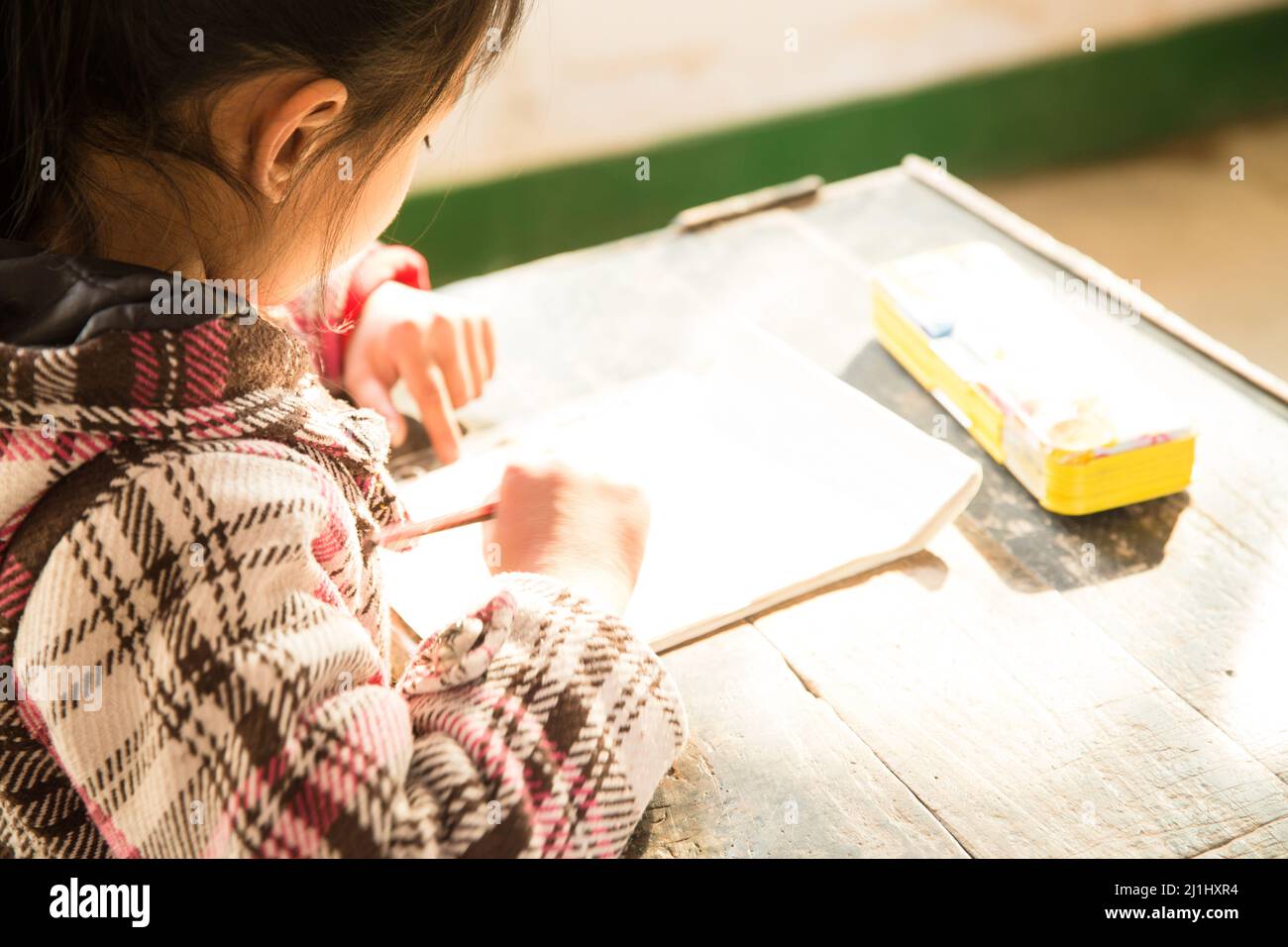 Elementary school in rural primary school girls Stock Photo - Alamy