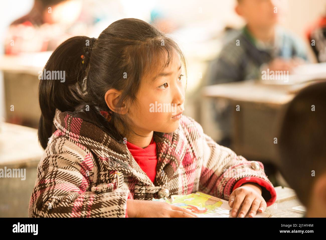 Elementary school in rural primary school girls Stock Photo - Alamy