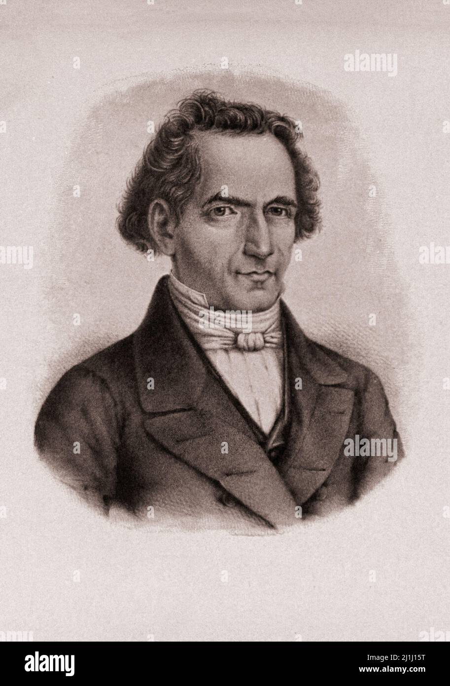 Portrait of Friedrich Julius Stahl. Friedrich Julius Stahl (1802 – 1861),  German constitutional lawyer, political philosopher and politician Stock  Photo - Alamy