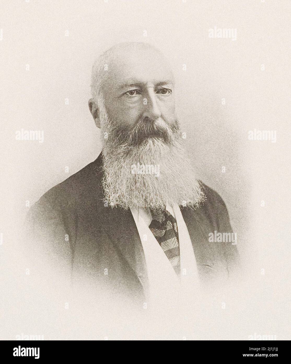 Portrait of Leopold II of Belgium. Leopold II (1835 – 1909) was the second King of the Belgians from 1865 to 1909 and, through his own efforts, the ow Stock Photo