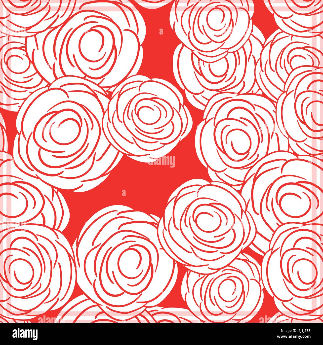 Print for kerchief, bandana, scarf, handkerchief, shawl, neck scarf ...