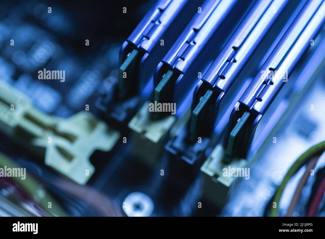 Close-up of RAM memory inside the personal computer Stock Photo - Alamy