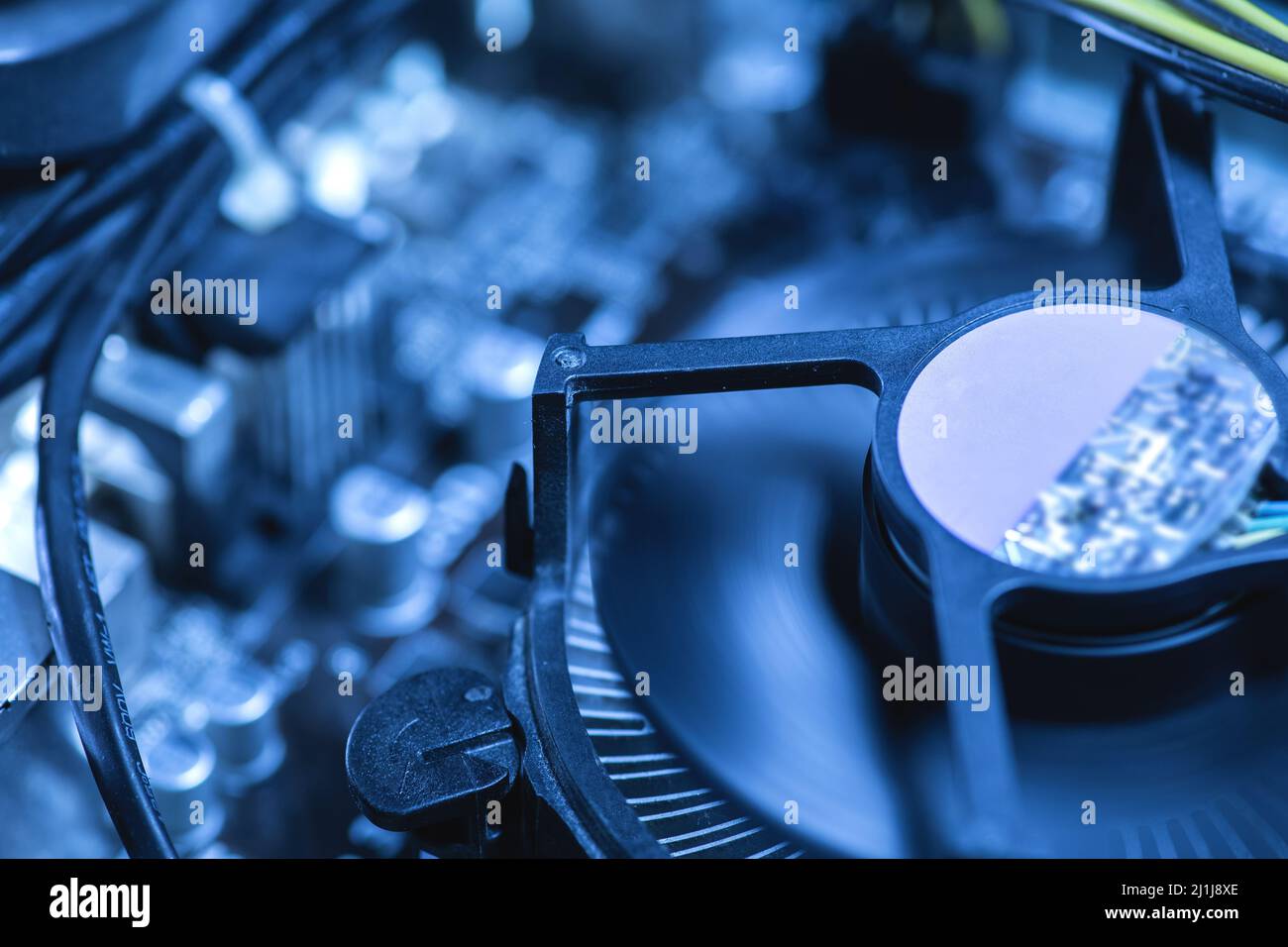 Cooling fan working inside the personal computer Stock Photo Alamy