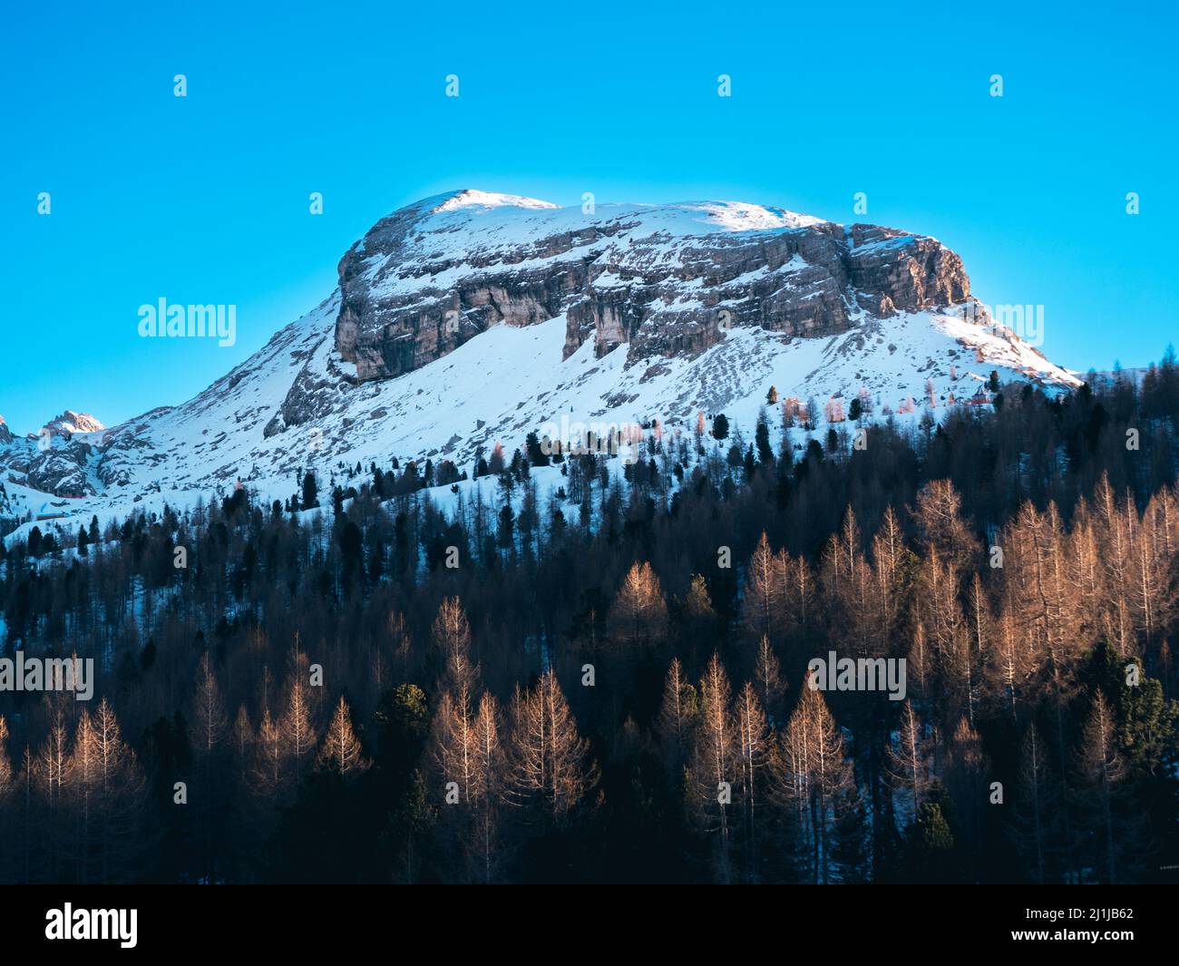 Punta Croda Negra Mountain Nuvolau Group or Cinque Torri Region of the Dolomites, Italy Stock Photo