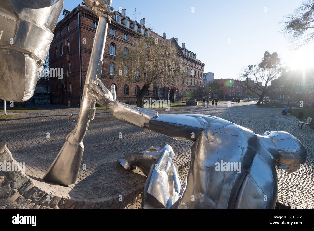 Monument to the Defenders of the Polish Post Office to memorize Defence of the Polish Post