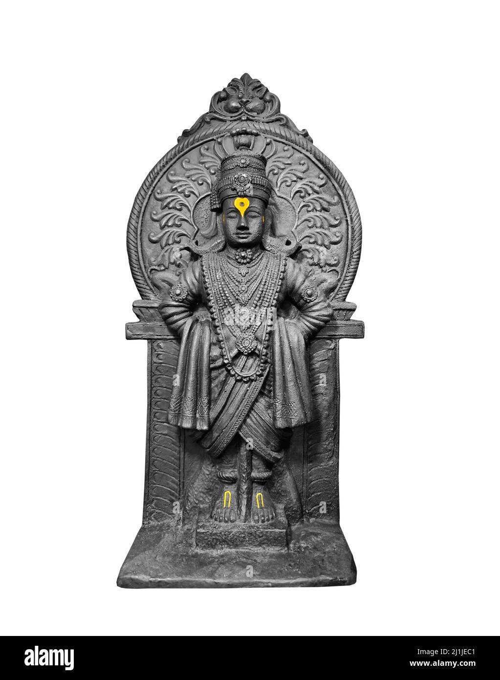 Pandharpur, India 27 February 2022, God and Goddess Vitthal Statue ...