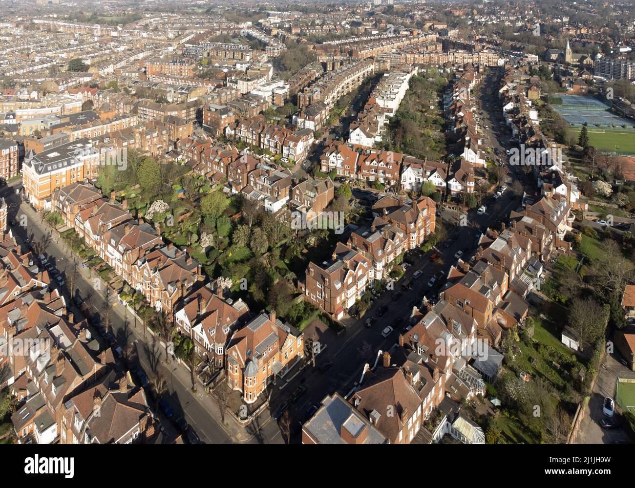 West Hampstead, an affluent residential district of large Victorian