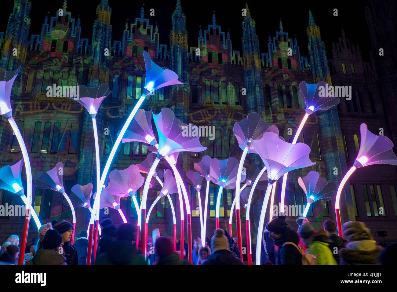 Aberdeen, Scotland 11th February 2022 The SPECTRA Light Festival in