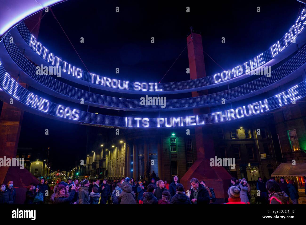 Aberdeen, Scotland 11th February 2022 The SPECTRA Light Festival in