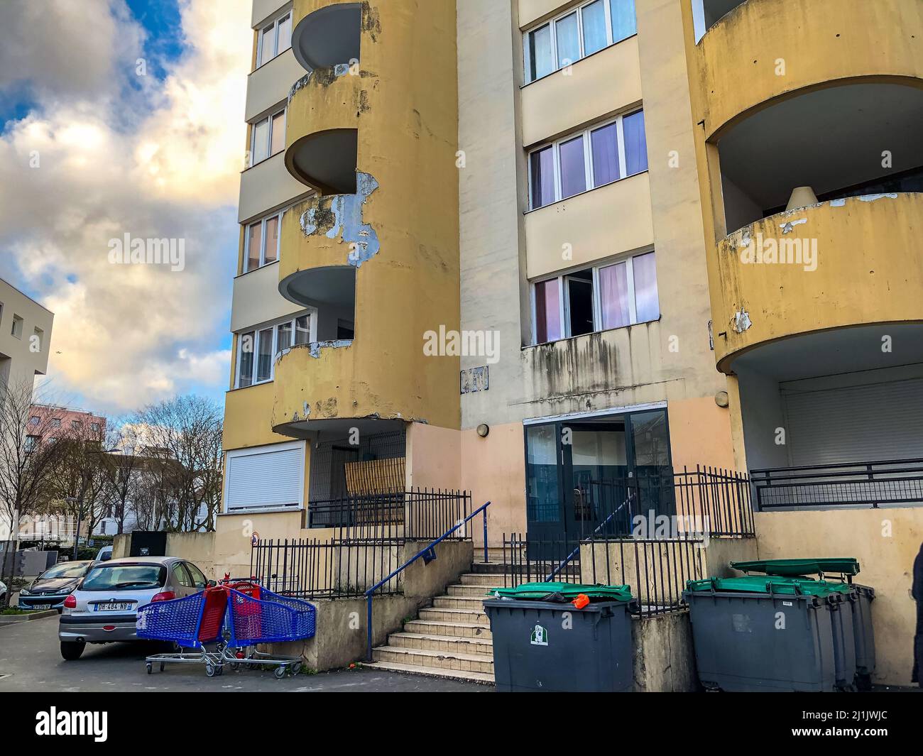 Sevran, France, Paris Suburbs, Public Housing Projects, HLM, Poor, on