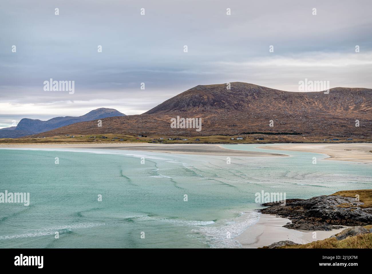 Luskentyre Beach on the Isle of Harris, Scotland Stock Photo
