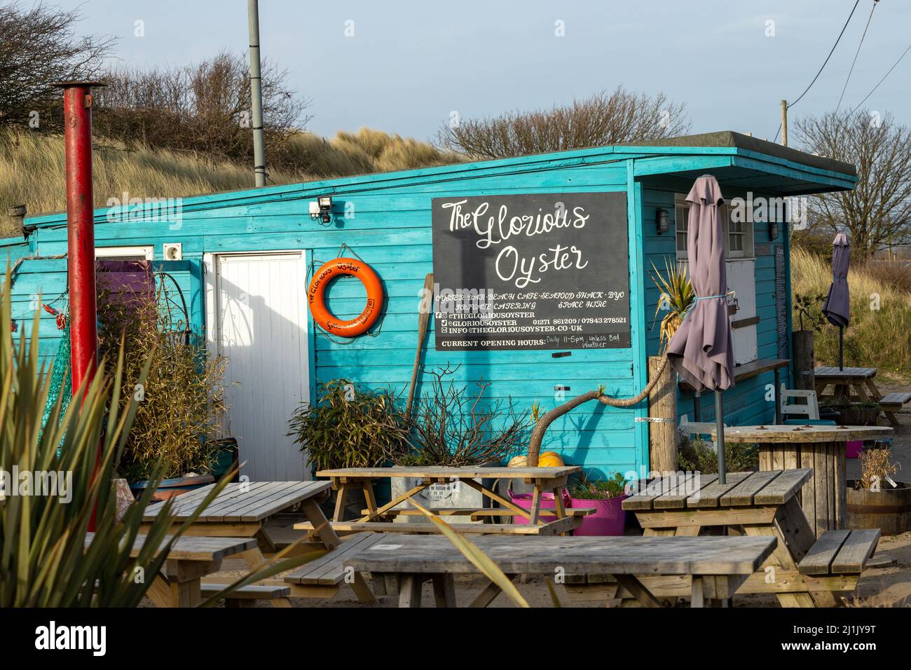 The Oyster Bar, Instow, North Devon Stock Photo