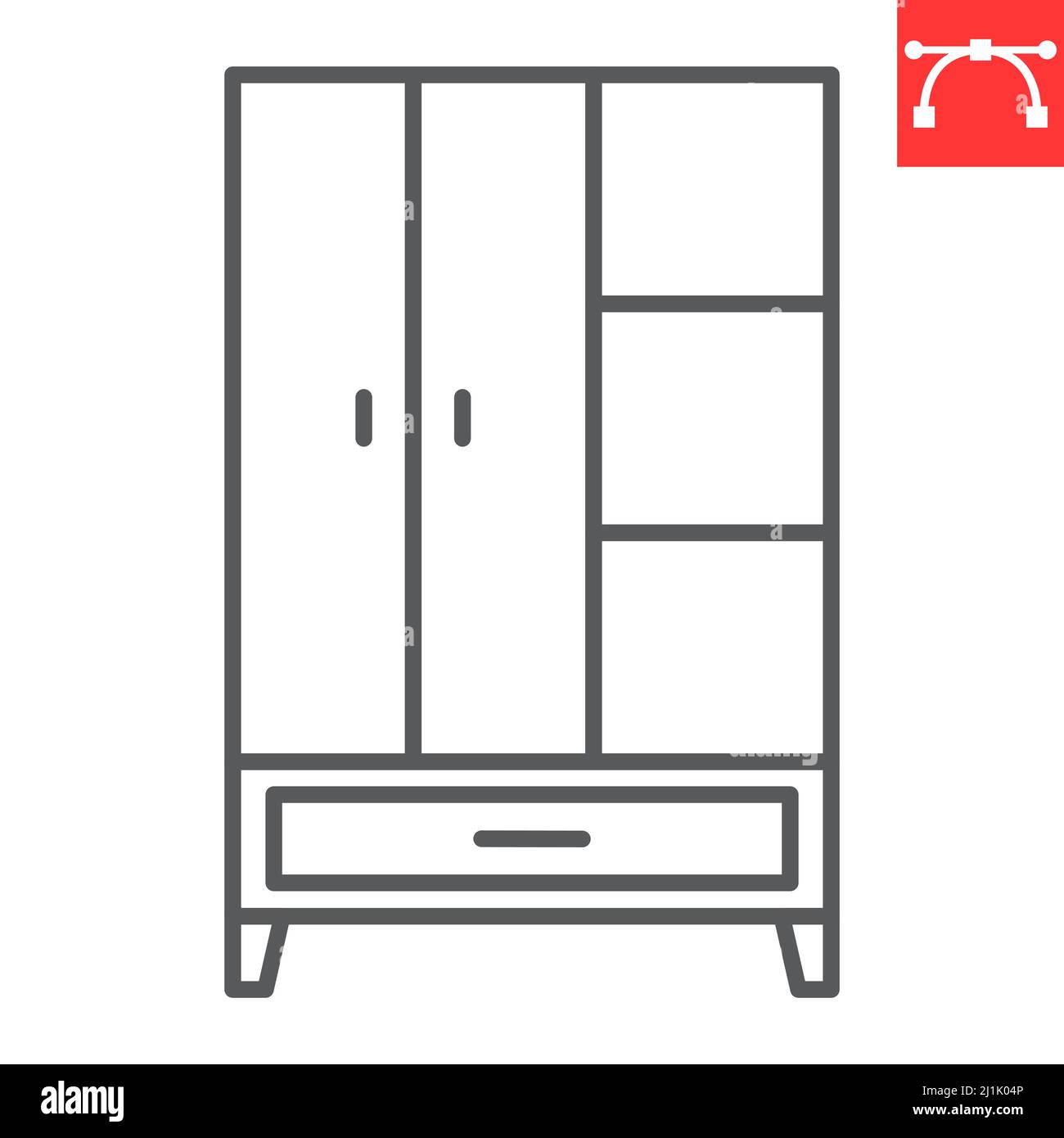 Wardrobe line icon Stock Vector Image & Art - Alamy