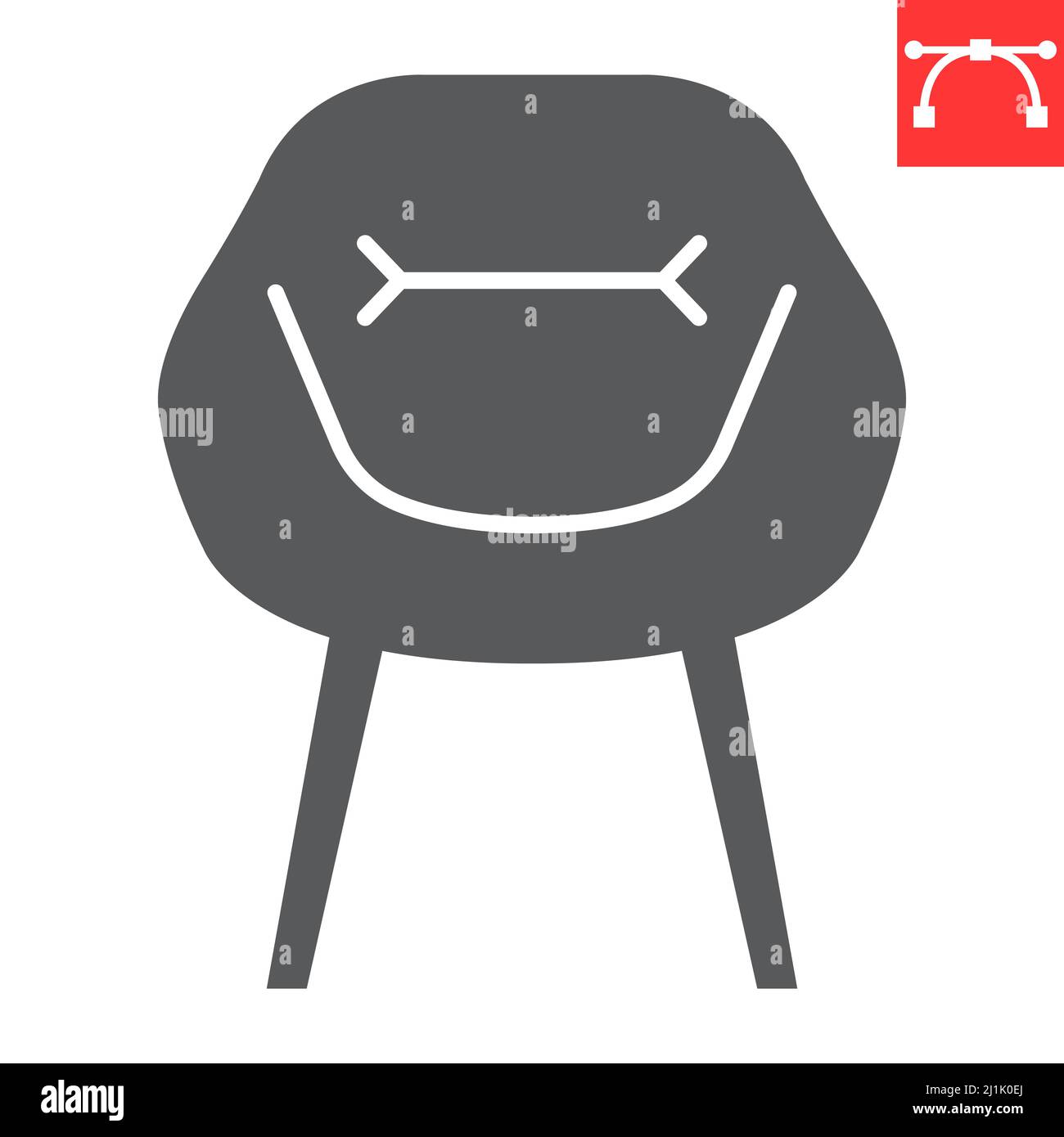 Soft armchair glyph icon Stock Vector Image & Art - Alamy