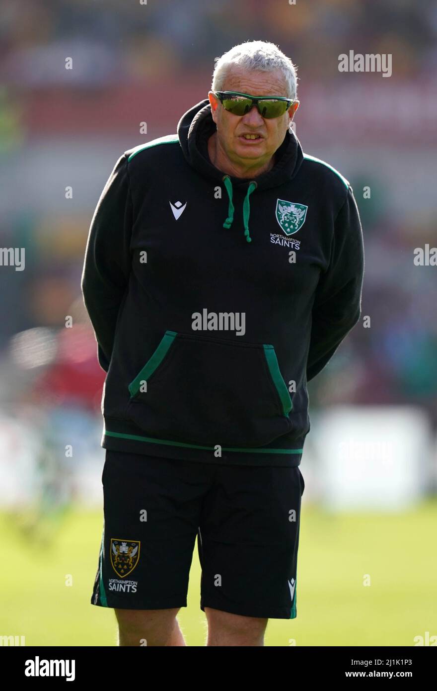 Northampton Saints Director Of Rugby Chris Boyd On The Pitch Before The Gallagher Premiership Match At The Brentford Community Stadium London Picture Date Saturday March 26 22 Stock Photo Alamy