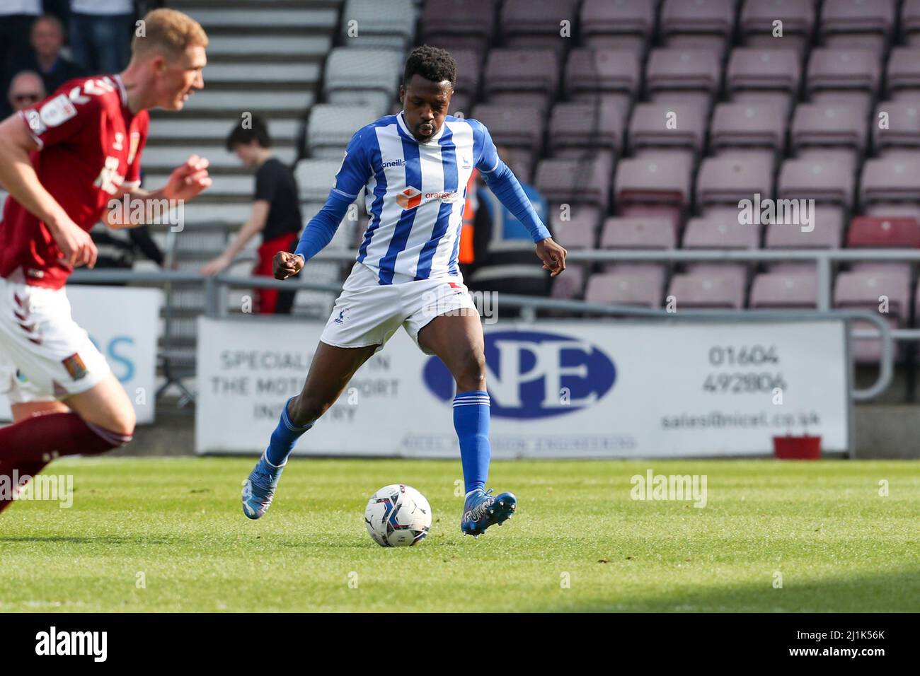 Timi Odusina of Hartlepool United during the Vanarama National