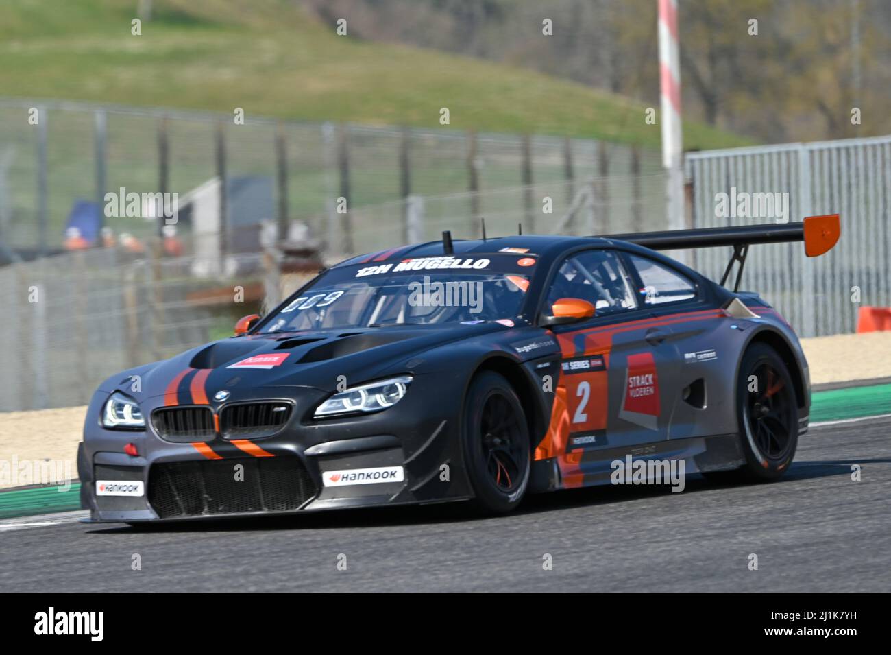 GT3-AM 2 JR Motorsport -NED- BMW M6 GT3 during the Endurance Hankook 12H of  Mugello 2022 on March 26, 2022 at the Mugello Circuit in Scarperia, Italy  (Photo by Alessio Marini/LiveMedia/Sipa USA