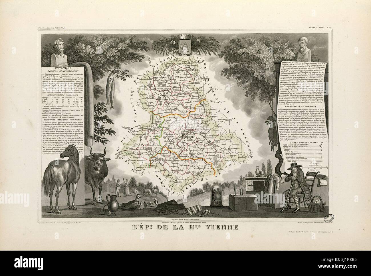 Vintage map French colonies and areas from 19th century. All maps are beautifully hand illustrated showing France at the time. Stock Photo