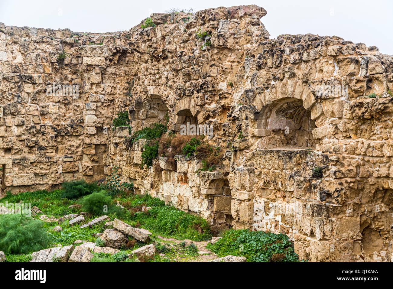 Salamis ruins in Yeni Boğaziçi, Turkish Republic of Northern Cyprus (TRNC Stock Photo Alamy