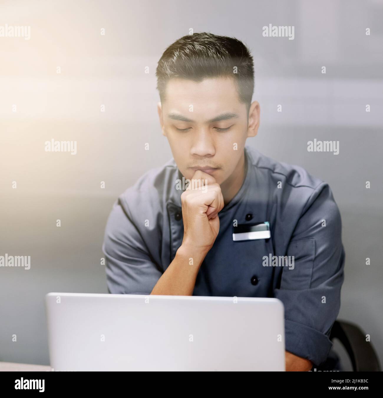 Candid chef working in modern hi-res stock photography and images - Alamy