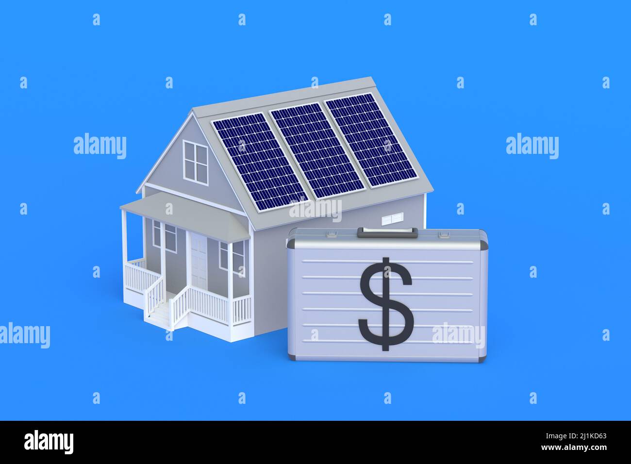 Picture of Smart House. The cost of energy efficient housing. Home renovation ...