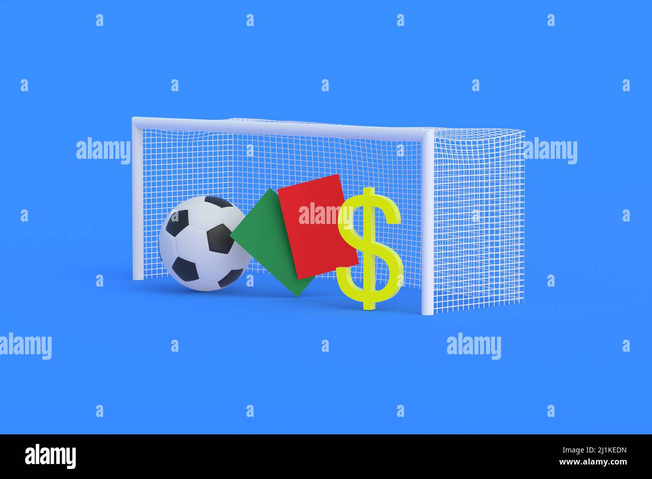 Fiery Soccer Ball Bet Concept Analysis Foto stock 2293061155