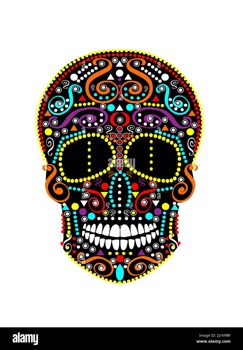 Skull vector background for fashion design, patterns, tattoos Stock ...