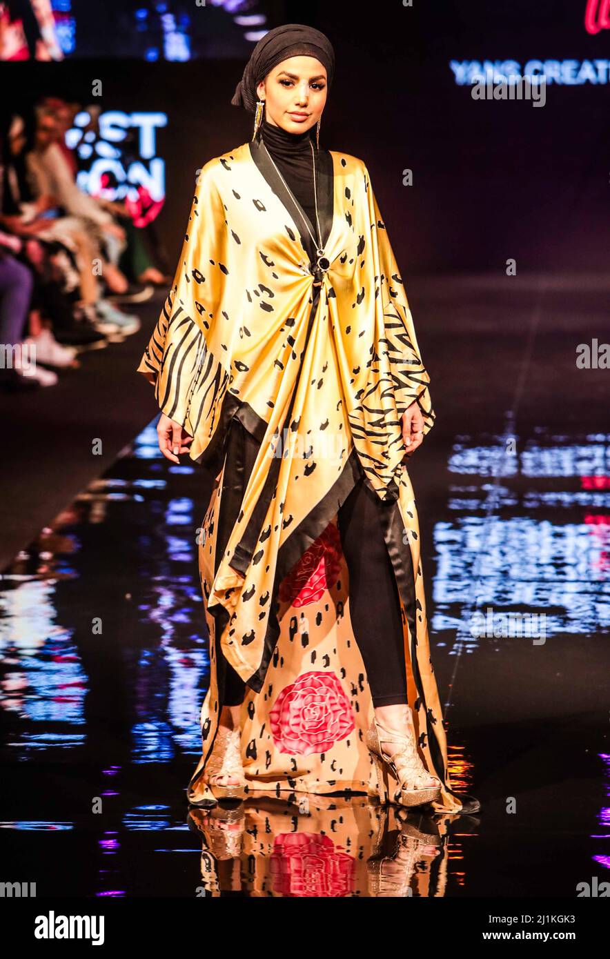 Muslim fashion show london excel hires stock photography and images