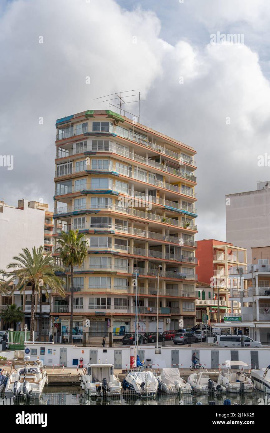 S'Arenal, Spain; march 13 2022: General view of the nautical club in the Majorcan town of S'Arenal, Spain Stock Photo