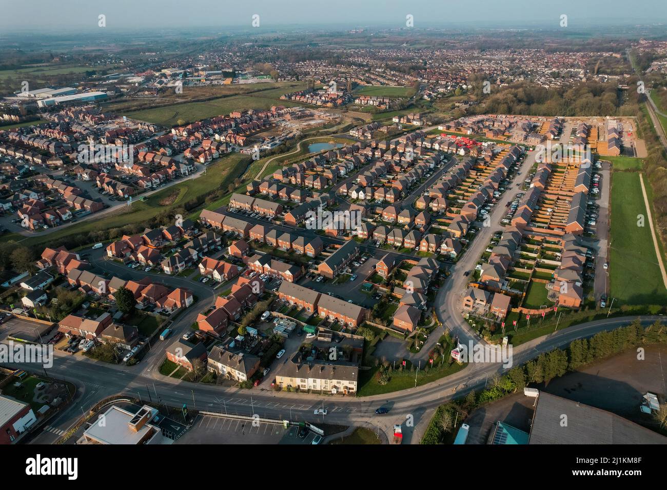 Yeovil aerial view town hires stock photography and images Alamy