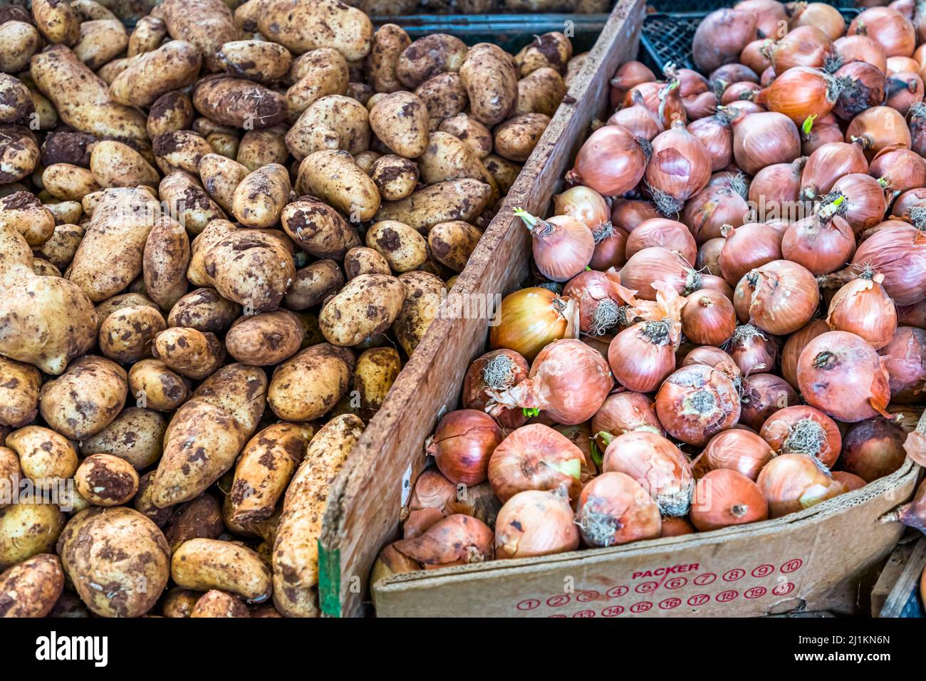 Vegetable market in Çatalköy, Turkish Republic of Northern Cyprus (TRNC) Stock Photo