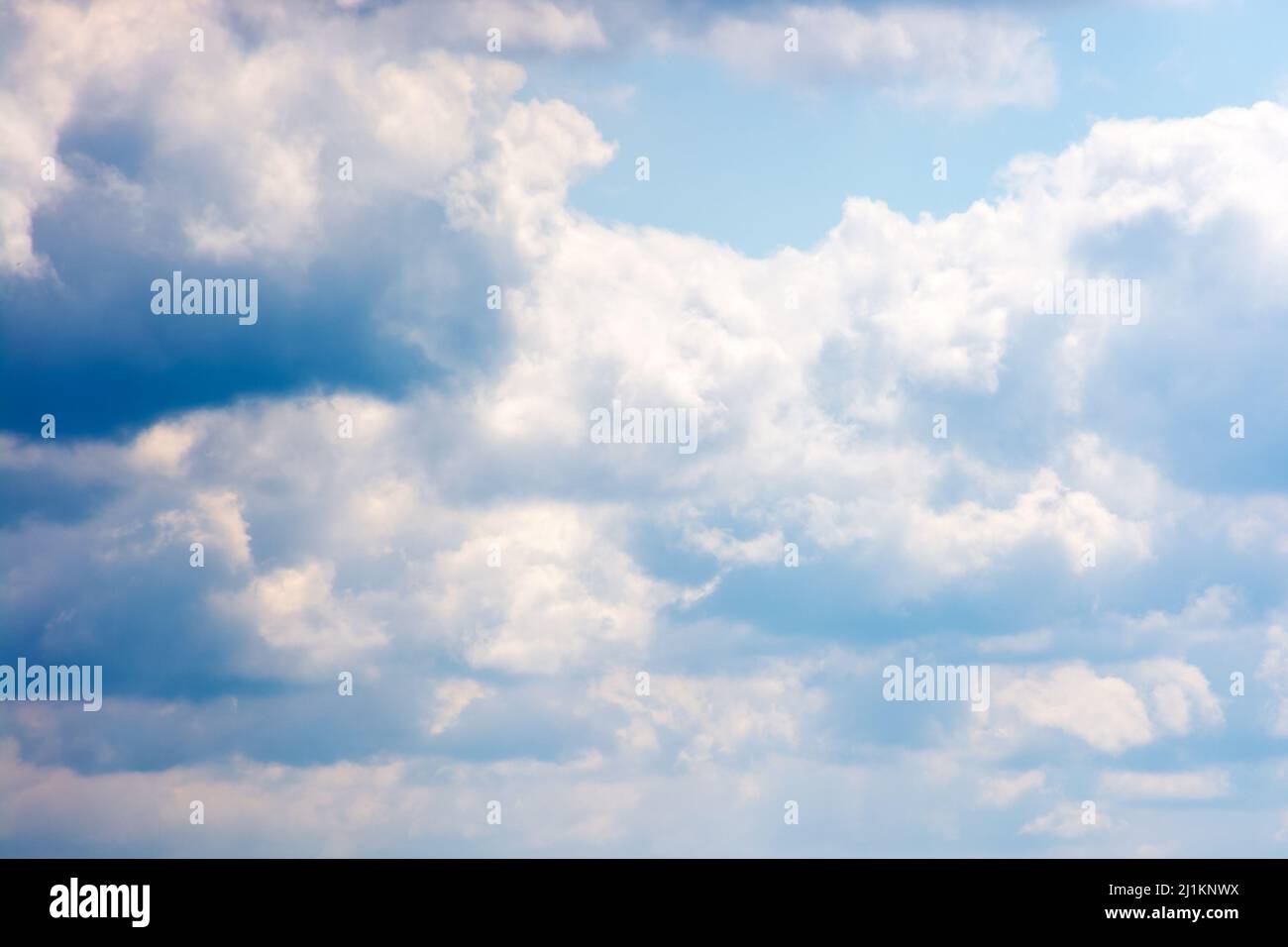 cloudy sky on a windy weather. atmosphere air freedom concept. nature series in spring. creative gradient background for installation and design Stock Photo